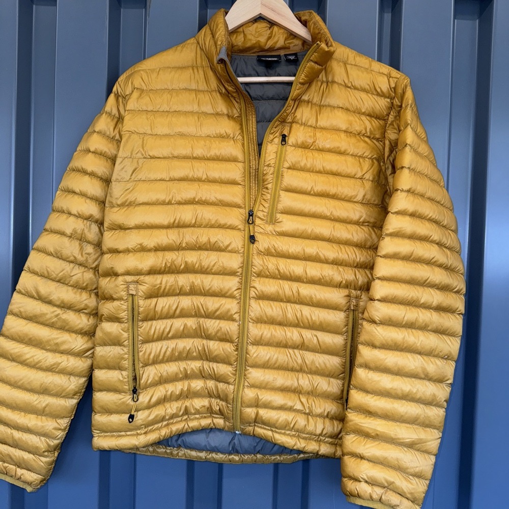 EMS EASTERN MOUNTAIN SPORTS QUILTED GOOSE DOWN INSULATED PUFFY JACKET MEN'S SZ S